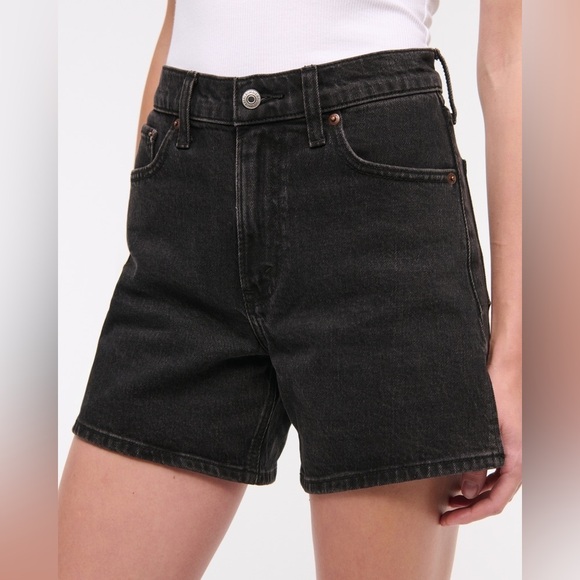 Abercrombie & Fitch High Rise Dad Short , sz 30/10 - Picture 2 of 11